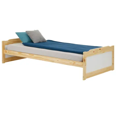Produktbild von Einzelbett FRITZ Einzelbett Tagesbett Kinderbett, Kiefer teilmassiv natur lackiert Bett 90x200 cm