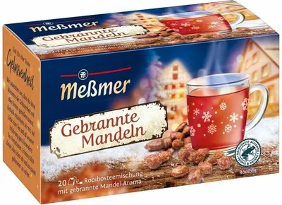 Produktbild von Meßmer Gebrannte Mandeln 20 Teebeutel Rooibosteemischung 50g