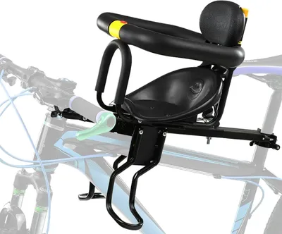 Produktbild von Sicherheit Kindersitze Fahrrad Fahrrad vorne Babysitze Kindersattel mit Fußpedalen Unterstützung Rückenlehne für MTB Rennrad Fahrrad