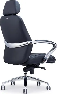 Produktbild von Kunstleder Sessel in Schwarz modern elegant