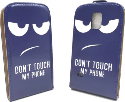 Produktbild von Handyhülle Tasche für Handy Samsung Galaxy S5 / S5 Neo Dont Touch my Phone