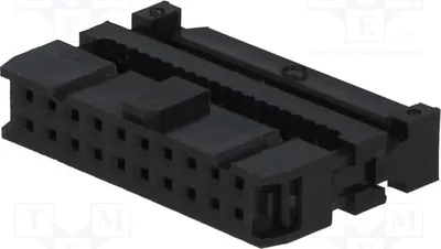 Zdjęcie produktu dla 2 sztuki złącza 1,27 mm DS1016-20MA2BB - wtyk żeński, 20 pinów, do kabli płaskich
