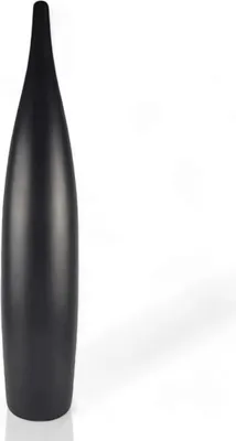 Image de Vase noir 70,0 cm – Vase décoratif en céramique – Vase à fleurs pour le salon, la chambre à coucher et le bureau