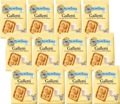 Produktbild von MULINO BIANCO Galletti - Mürbeteigkekse mit Zucker 350g x 12 Pakete