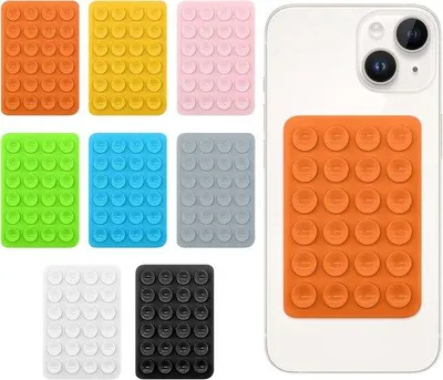 Produktbild von Mobiltelefonhalter mit 24 Saugnappen, einseitig, silikon, quadratisch