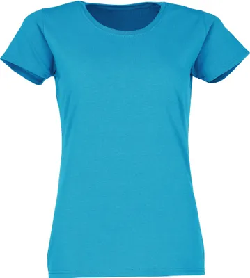 Produktbild von Fruit of the Loom Valueweight T Lady-Fit Farbe: azurblau Größe: M