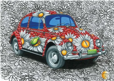 Obrázok produktu pre DINO Puzzle Maľovaný VW Chrobák 500 dielikov