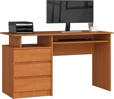 Obrázek produktu pro Akord Psací stůl 3 zásuvky olše 135x60x77 cm