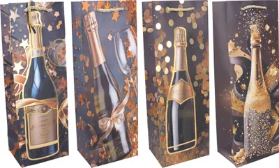 Immagine prodotto di Sacchetto regalo per bottiglie M 35x12x9 cm TUTTO L'ANNO