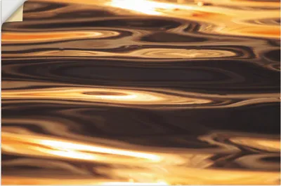 Produktbild von ARTland Wandbild, selbstklebend Goldenes Wasser des Meeres Größe: 120x80 cm