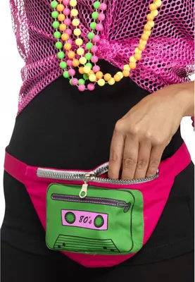 Produktbild von 80er Jahre Retro Bauchtasche als Kostümzubehör für Karneval