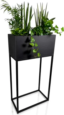 Obrázok produktu pre Záhon štvorcový LOFT FIORINO z kovu 42x22x80 cm