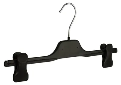Productafbeelding van Kledinghanger set van 20 - Antislip, zwart, 360° draaibare haak, 35 cm