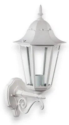 Immagine prodotto di Lanterna da parete in alluminio e vetro illuminazione esterno bianco