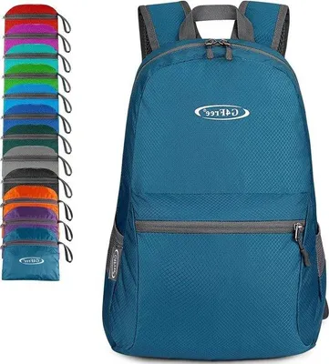 Produktbild von Famanu Faltbarer Ultraleichter Rucksack 20L - Für Camping, Wandern, Radfahren