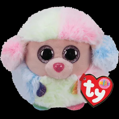Image de ty 42511 Figurine en peluche Beanie Balls - Caniche Rainbow Puffies