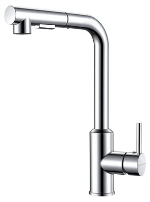 Image de Robinet de cuisine avec douchette extractible - Chrome
