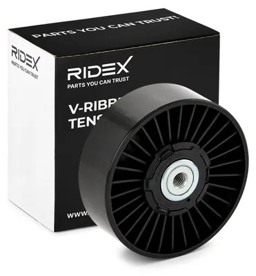 Produktbild von RIDEX 310T0027 Spannrolle Keilrippenriemen für VW Golf IV Schrägheck (1J1) Transporter IV Bus (70B, 70C, 7DB, 7DK, 70J, 70K, 7DC, 7DJ) GOLF III (1H1)