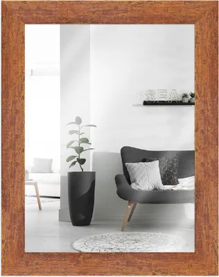 Produktbild von MendeFrames Wandspiegel H610 Vintage-Look braun 30x90 cm