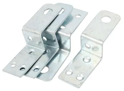 Obrázok produktu pre Kovové hranoly Winkelhalter v tvare "Z", rozmer 36x34 mm, striebornej farby, 4 kusy