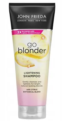 Zdjęcie produktu dla John Frieda Sheeer Blonde Go Blonder, Rozjaśniający szampon do włosów, 250ml