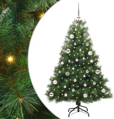 Obrázok produktu pre Umelý vianočný stromček s 150 LED-i Zelená 150 cm PE a PVC