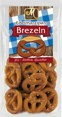 Produktbild von Odenwälder Marzipan Brezel Mini Marzipan trifft auf Mandeln 125g