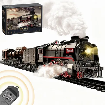 Produktbild von Spielzeug-Zug Elektrische Zug Spielzeug, Eisenbahn Elektrisch mit Fernbedienung Geschenk für Frauen Männer Kinder Erwachsene