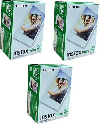 Produktbild von Fuji Instax Mini Film Doppelpack Farbe 7S 8 90 50 FUJIFILM-Kameras, 60 Shots
