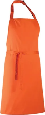 Immagine prodotto di Premier Workwear PR150 | Grembiule con pettorina 'Colours' - Lavabile a 60 °C - Colore: arancione (circa Pantone 1655) - Dimensioni: 72 x 86 cm