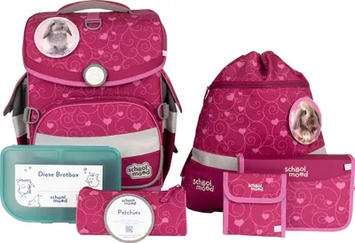 Produktbild von School-Mood Timeless Air+ Hanna, Hase 7Tlg. Set Schulranzen