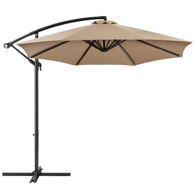 Zdjęcie produktu dla Parasol ogrodowy, wiszący, 2,7 m - dostępny w kilku kolorach-khaki