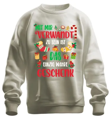 Zdjęcie produktu dla Related Gift - Prezent świąteczny Świąteczna bluza uni  Pullover, Nature, S