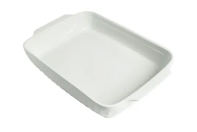 Produktbild von GUARDINI Auflaufform Keramik Rechteckig Backform Bräter Groß Weiß 24 x 36 cm