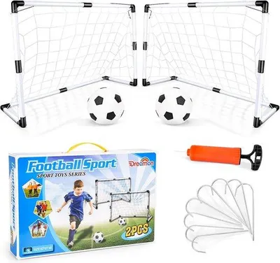 Produktbild von Famanu Fußballtore Set von 2 - Robuste Tore für Kinder