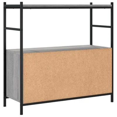 Immagine prodotto di Libreria grigia Sonoma 80x30x78,5 cm in legno e ferro