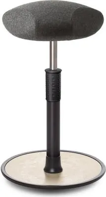 Produktbild von Sitz- Stehhocker Free Tall Triangel kvadrat Divina Mel. Grau schwarz /creme.