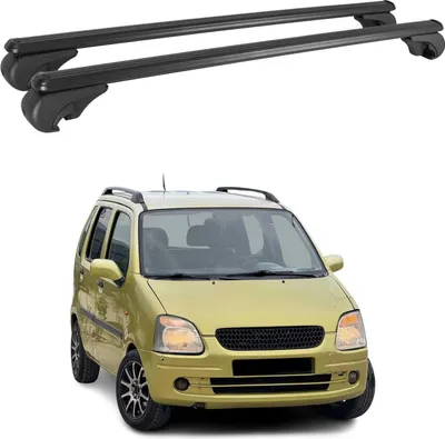 Produktbild von Dachträger Grundtäger für Opel Agila 2000-2014 75kg Aluminium Schwarz 2 tlg