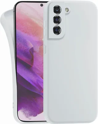 Produktbild von Hülle für Samsung Galaxy S21 - Handyhülle mit Kameraschutz Cover aus Silikon in Weiß