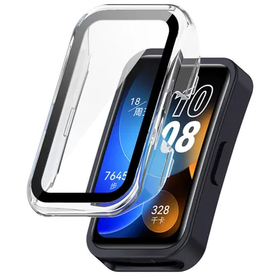 Produktbild von Strap-it Huawei Band 8 PC Hülle mit Glas (Transparent)