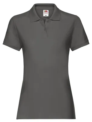 Imagen del producto de Fruit of the Loom - Camiseta polo "Premium" para mujer, modelo FK2965 (talla XS), color gris claro