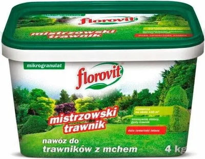 Produktbild von Florovit Rasendünger mit Moos-Mikrogranulat 4kg