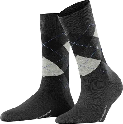 Obrázek produktu pro Burlington dámské ponožky MARYLEBONE - krátké ponožky, vzor diamantů, Onesize tmavě šedé 36-41