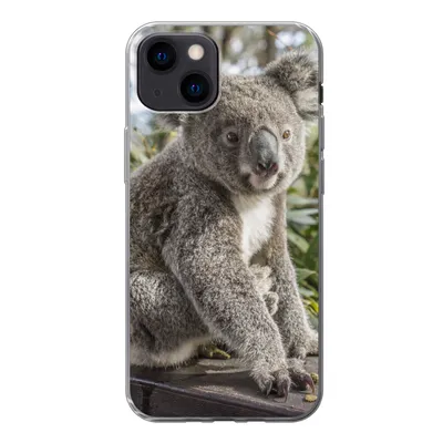 Produktbild von MuchoWow® Handyhülle Schutzhülle Hülle für iPhone 13 mini Koala - Regal - Pflanzen - Kinder - Jungen - Mädchen Silikon Softcase Handy Hülle - Softcase