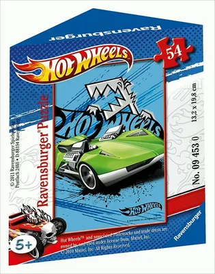 Produktbild von Pyramidenverpackung: Hot Wheels 54 Teile Puzzle