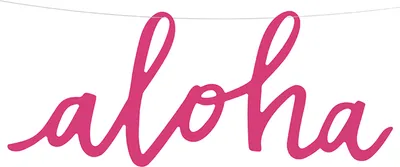 Produktbild von 1 Aloha Banner zum Aufhängen