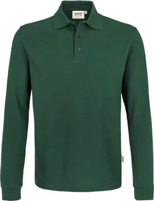 Produktbild von HAKRO Langarm Poloshirt Performance Herren #815 Gr. XS tanne