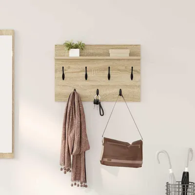 Image de Maison Exclusive - Table de chevet murale en chêne Sonoma 60 x 40 x 12 cm