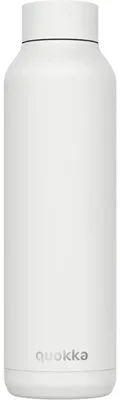 Produktbild von Quokka Solid White Flasche 630ml - Doppelwandige Isolierung - Edelstahl - Auslau