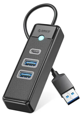 Produktbild von ORICO PWC2U-U3-015-BK-EP, USB 3.0, USB Typ-C, 500 Mbit/s, Schwarz, Acrylnitril-Butadien-Styrol (ABS), 0,15 m, USB